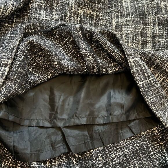 REITMANS Grey Tweed High Waisted Trumpet Knee Length Skirt 15 - Picture 8 of 8